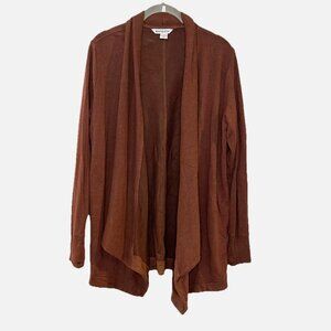 ATHLETA WOMEN'S MAHOGANY POCKETS NIRVANA PRANAYAMA RESTORE WRAP CARDIGAN XS